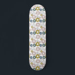 Retro Groovy 60s 70s Floral Skateboard<br><div class="desc">Takin' it back to the old school with this retro-inspired floral skateboard design.</div>
