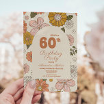Retro Groovy 70's Themed 60th Birthday Invitation<br><div class="desc">Celebrate in style with our "Retro Groovy 70's Themed 60th Birthday Invitation, " a vibrant homage to the iconic era of the 1970s. This invitation isn't just a piece of paper; it's a ticket to a disco-filled celebration of life, love, and good vibes. Transport your guests back in time with...</div>