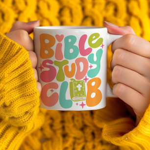 Retro Groovy Bible Study Club Coffee Mug