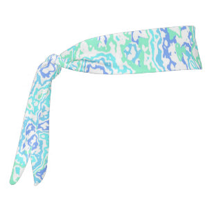 Retro Groovy Boho Hippie Trippy Colorful Marble Tie Headband