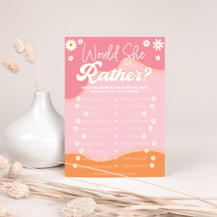 Retro Groovy Bridal Shower, 70s Hippie Vibes Daisy