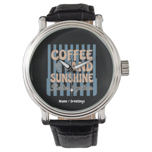 Retro Groovy Coffee and Sunshine Better Together Watch