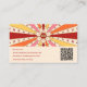 Retro Groovy Colorful QR Code 70s 60s Boho Trendy Business Card | Zazzle
