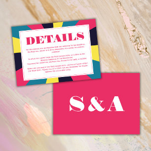 Retro Groovy Colorful Spiral  Enclosure Card