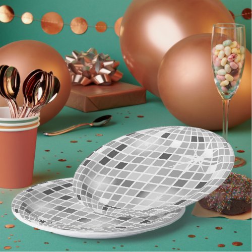 Retro GROOVY Disco Ball Bridal Shower  Paper Plates