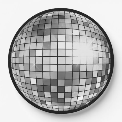 Retro Groovy Disco Ball Paper Plates