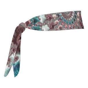 Retro Groovy Eclectic Bohemian Spiral Fractal Tie Headband