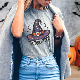 Retro Groovy Fun Witch Halloween Costume Womens T-Shirt