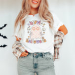 Retro Groovy Ghost Hippie Halloween T-Shirt<br><div class="desc">Retro Groovy Ghost Hippie Halloween T-Shirt</div>