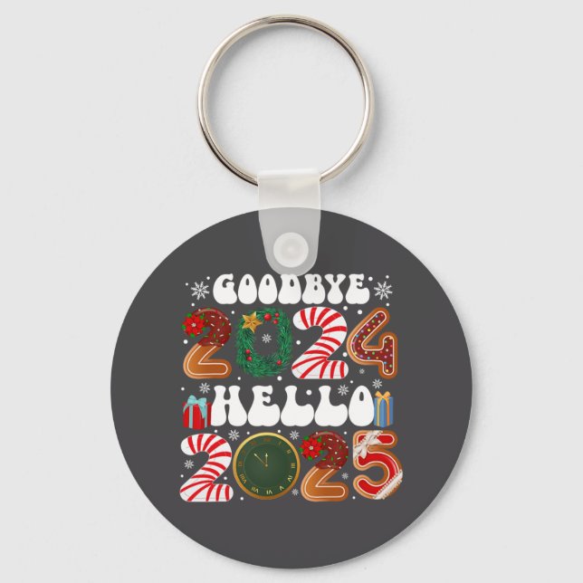 Retro Groovy Good  Keychain (Front)