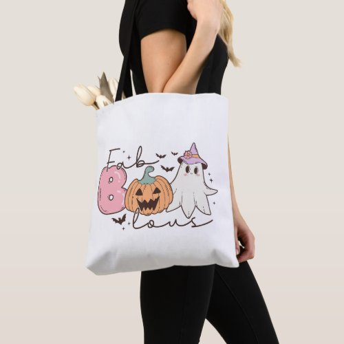 Retro Groovy Halloween Fabulous FabBOOlous  Tote Bag