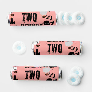 Retro Groovy Halloween spooky one first birthday  Breath Savers® Mints