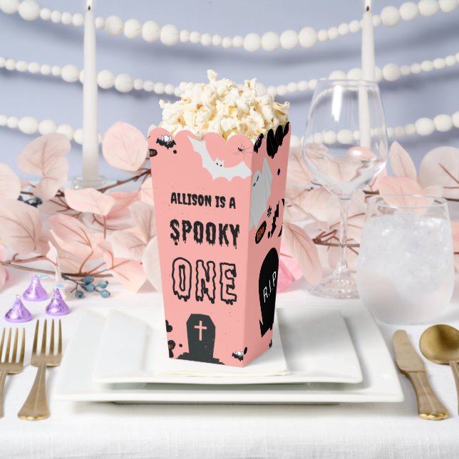 Retro Groovy Halloween spooky one first birthday  Favor Boxes (Wedding)