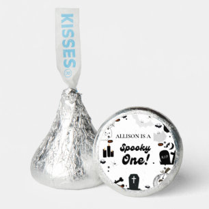 Retro Groovy Halloween spooky one first birthday  Hershey®'s Kisses®