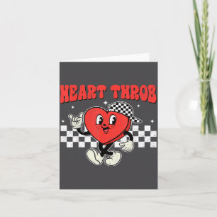 Retro Groovy Heart Throb Valentines Day Toddlers B Card