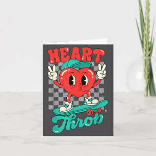 Retro Groovy Heart Throb Valentines Day Toddlers B Card