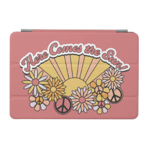 Retro Groovy   Here Comes the Sun Vintage Graphic iPad Mini Cover