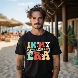 Retro Groovy In My Retirement Era Retired 2024 T-Shirt