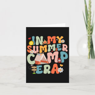 Retro Groovy In My Summer Camp Era Summer Camp Cam Card