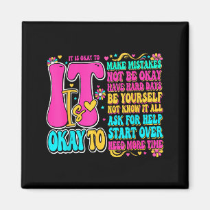 Retro groovy it’s mental health social worker magnet
