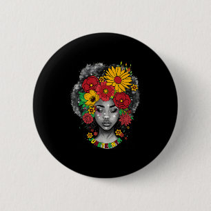 Retro Groovy Juneteenth Free-ish Since 1865 Freedo Button
