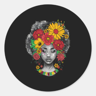 Retro Groovy Juneteenth Free-ish Since 1865 Freedo Classic Round Sticker