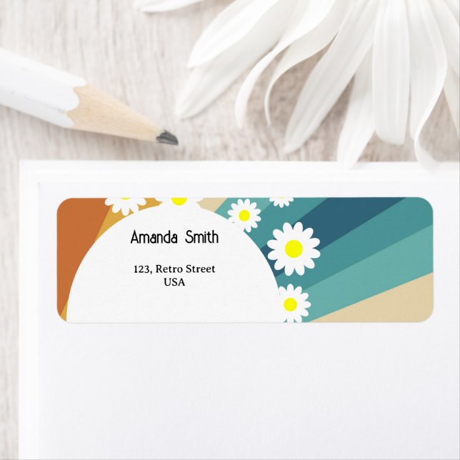 Retro Groovy  Label (Insitu)