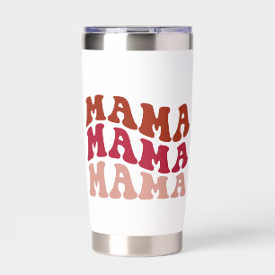 Retro Groovy MAMA White Tumbler
