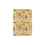 Retro Groovy Mushroom Flower Pattern Passport Holder