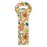 Retro Groovy Mushroom Flower Pattern Wine Bag