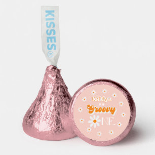 Retro Groovy One Girls 1st Birthday Hershey®'s Kisses®