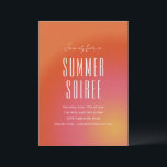Retro Groovy Orange Fun Summer Soiree Party Invitation<br><div class="desc">Retro Groovy Orange Summer Soiree Party Invitation</div>