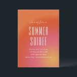 Retro Groovy Orange Fun Summer Soiree Party Invitation<br><div class="desc">Retro Groovy Orange Summer Soiree Party Invitation</div>