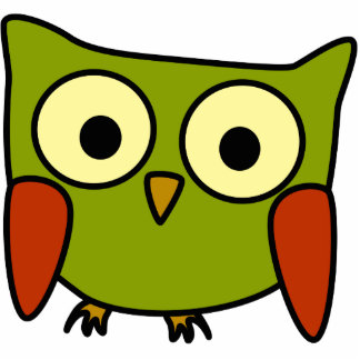 Retro Groovy Owl Christmas Ornament