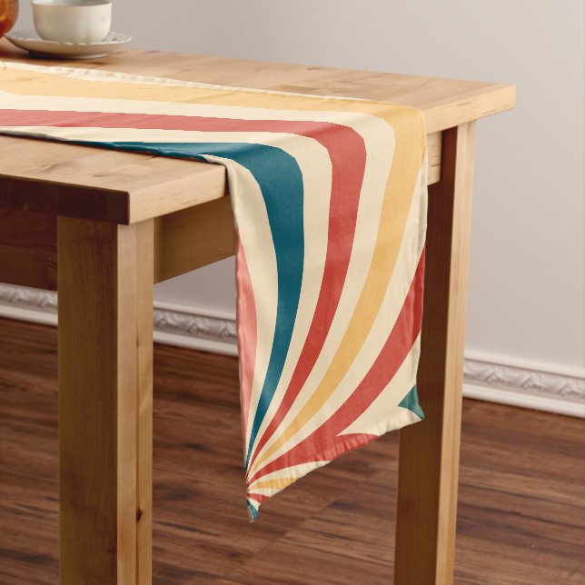  Retro Groovy Pattern  Short Table Runner (In Situ)