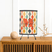 Retro Groovy Pattern Tripod Lamp