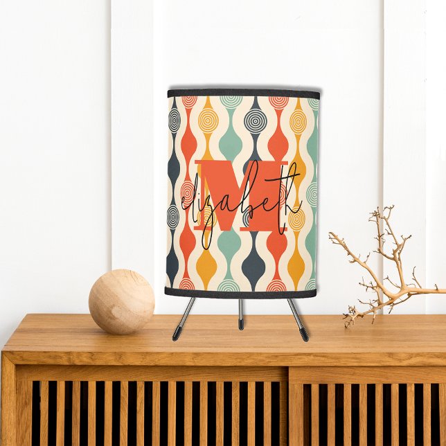Retro Groovy Pattern Tripod Lamp (Creator Uploaded)