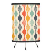 Retro Groovy Pattern Tripod Lamp (Back)