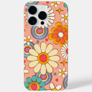 Retro Groovy Phone Case Floral Hippie Cover fit fo