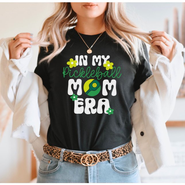 Retro Groovy Pickleball Mom Era  T-Shirt (Creator Uploaded)