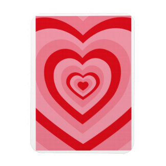 Retro groovy psychedelic heart   magnet