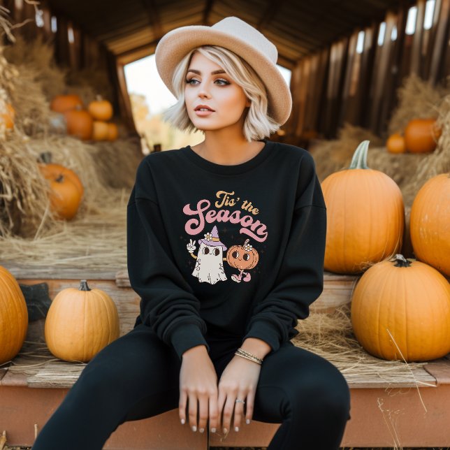 Retro Groovy Pumpkin Halloween sweatshirt (Creator Uploaded)
