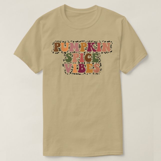 Retro Groovy Pumpkin Spice Vibes Autumn Vibes Than T-Shirt (Design Front)