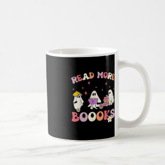 retro Groovy Read More Books Ghost Boo ghoul Fun H Coffee Mug