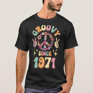 Retro Groovy Since 1971 Vintage Birthday 70s 80s P T-Shirt