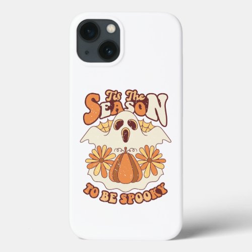 Retro Groovy Spooky Season Halloween  iPhone 13 Case