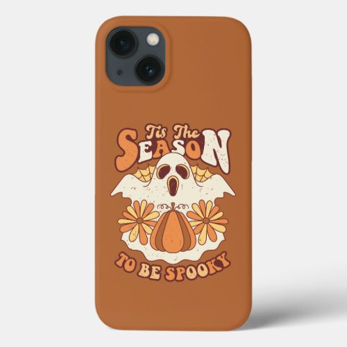 Retro Groovy Spooky Season Halloween  iPhone 13 Case