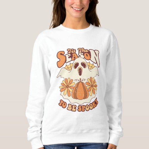 Retro Groovy Spooky Season halloween Hoodie