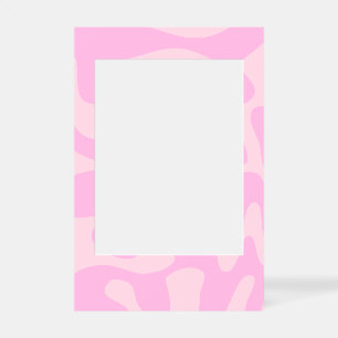 Retro Groovy Swirl Baby Pale Pink Selfie Frame