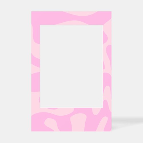 Retro Groovy Swirl Baby Pale Pink  Selfie Frame